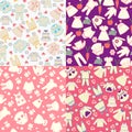 Pattern of  fashion baby and children clothes collection Royalty Free Stock Photo