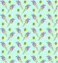 Pattern of feathers doodle