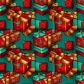 Gift theme pattern Royalty Free Stock Photo