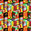 Gift theme pattern Royalty Free Stock Photo