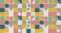 Pattern featuring a grid of squares and rectangles in a repeating Royalty Free Stock Photo