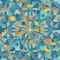 Pattern featuring interconnected shapes, including triangles, Royalty Free Stock Photo