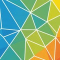 Pattern featuring interconnected triangles in a range of colors Royalty Free Stock Photo