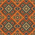 Pattern featuring interlocking diamond shapes in a kaleidoscopic Royalty Free Stock Photo