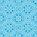 Pattern featuring interlocking diamond and star shapes in various Royalty Free Stock Photo