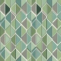 Pattern featuring interlocking shapes with shades of green, blue, Royalty Free Stock Photo