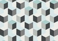 Pattern featuring a series of connected cubes in a repeating Royalty Free Stock Photo