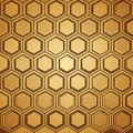Pattern featuring a series of interconnected hexagons in shades of Royalty Free Stock Photo