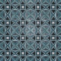 Pattern featuring a series of interconnected hexagons and squares, creati Royalty Free Stock Photo