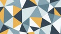 Pattern featuring a series of interlocking triangles in blue, gold, Royalty Free Stock Photo