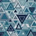 Pattern featuring a variety of overlapping triangles in shades of Royalty Free Stock Photo