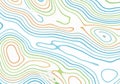 Pattern featuring wavy, concentric lines in blue, green, and Royalty Free Stock Photo