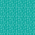 Pattern fish blue background vector Royalty Free Stock Photo