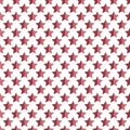 The pattern of the five-pointed star composed of red hearts