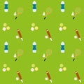 Pattern of flat isolated icons Royalty Free Stock Photo