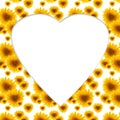 Pattern flower sunflower greeting card billet