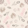 Pattern with flowers