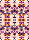 Pattern of flowers design for backgrounds, tapestries, prints Generative AI