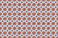 Pattern of flowers in rose quarts and serenity blue colors