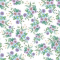 Pattern Flowers watercolor illustration. Manual composition. Mother`s Day, wedding, birthday, Easter, Valentine`s Day. Pastel colo