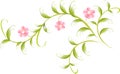 Pattern in the form of plum branch. EPS10 vector