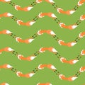 Pattern with foxes