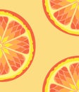 Pattern with fresh grapefruit slices. Creative concept
