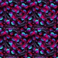 Pattern in fuchsia and blue colors