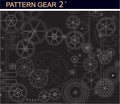 Pattern gear2 Royalty Free Stock Photo