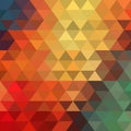 Pattern of geometric shapes. Triangles.Texture with flow of spectrum effect. Geometric background. eps 10