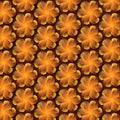Pattern of geometric stylized flowers. Abstract art design. 3d rendering background. Digital illustration Royalty Free Stock Photo