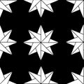 Pattern with geometrical star objects Royalty Free Stock Photo