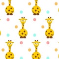 Pattern giraffe Vector Background