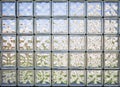 Pattern of glass block wall Royalty Free Stock Photo