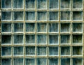 Pattern of glass block wall texture. Royalty Free Stock Photo