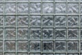 Pattern of glass texture block wall background Royalty Free Stock Photo