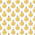 pattern of Christmas colored balloons with ribbon Royalty Free Stock Photo