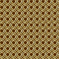 Pattern of a golden curve of braids with a black stripe on a claret background Royalty Free Stock Photo