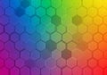 Pattern with a gradient of rainbow colors transitioning from purple, Royalty Free Stock Photo