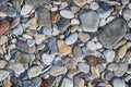 Pattern gray color background with colorful stones