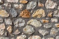 Pattern gray stone wall texture Royalty Free Stock Photo