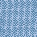 Blue indigo abstract directional pattern. seamless repeate vector monochrome pattern. Hand drawn shapes