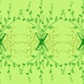 Pattern green leaf bush abstraction graphics flora