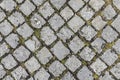 Pattern of grey cobble stones Royalty Free Stock Photo