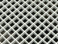 Pattern of white pvc plastic grid drain cover Royalty Free Stock Photo