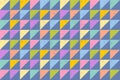 Vector pattern with grunge abstract colourful triangles Royalty Free Stock Photo