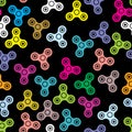 Pattern hand spinner fidget toy