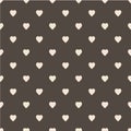 Pattern with hearts. Flat Scandinavian style for print on fabric, gift wrap, web backgrounds