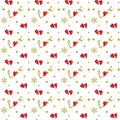 Pattern with hearts