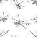 Pattern of the helicopters in flight